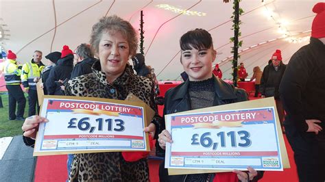 recent postcode lottery winners.